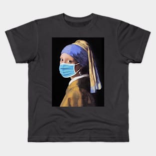 The Responsible Girl with the Pearl Earring. Kids T-Shirt